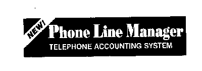 PHONE LINE MANAGER TELEPHONE ACCOUNTING SYSTEM NEW!