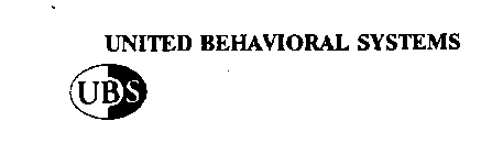 UBS UNITED BEHAVIORAL SYSTEMS