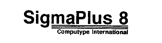 SIGMAPLUS 8 COMPUTYPE INTERNATIONAL