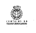 NO CFC'S CONTAINS NO CHLOROFLUOROCARBONS