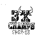 3X CHAMPS 91-92-93