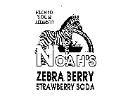 FLOOD YOUR THIRST! NOAH'S ZEBRA BERRY STRAWBERRY SODA