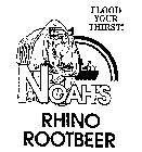 FLOOD YOUR THIRST! NOAH'S RHINO ROOTBEER