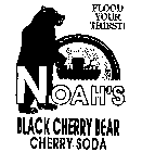 FLOOD YOUR THIRST! NOAH'S BLACK CHERRY BEAR CHERRY SODA