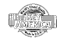 KEY AMERICA WORLD'S FINEST QUALITY MADE IN U.S.A.