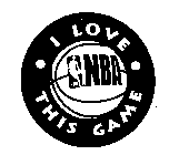 NBA I LOVE THIS GAME NBA