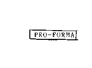 PRO-FORMA