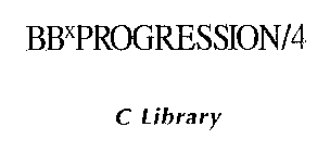 BB PROGRESSION/4 C LIBRARY