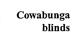 COWABUNGA BLINDS