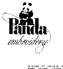 PANDA EMBROIDERY