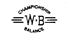 WB CHAMPIONSHIP BALANCE