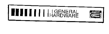 GENERAL HARDWARE GENERAL G EST. 1930