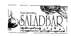 THE ORIGINAL SALADBAR THE SINLESS UNJUNK FOOD! A GREAT TASTING SNACK BAR OF CRISPY, CRUNCHY VEGGIES, NATURAL SEASONINGS & SPICES