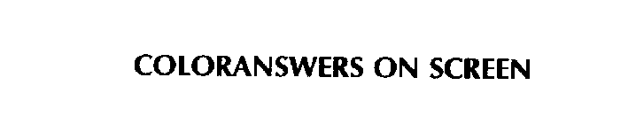 COLORANSWERS ON SCREEN
