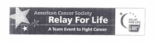 RELAY FOR LIFE AMERICAN CANCER SOCIETY A TEAM EVENT TO FIGHT CANCER