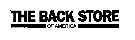 THE BACK STORE OF AMERICA