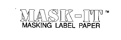 MASK-IT MASKING LABEL PAPER
