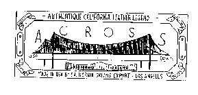 ACROSS USA EUROPE CALIFORNIA DREAMS - AUTHENTIQUE CALIFORNIA LEATHER LEGEND - MADE IN USA BY CALIFORNIA DREAMS EXPORT - LOS ANGELES