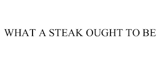 WHAT A STEAK OUGHT TO BE