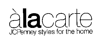 ALACARTE JCPENNEY STYLES FOR THE HOME
