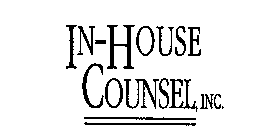 IN-HOUSE COUNSEL, INC.