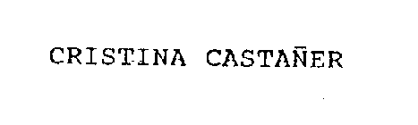 CRISTINA CASTANER
