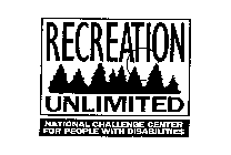 RECREATION UNLIMITED NATIONAL CHALLENGE CENTER FOR PEOPLE WITH DISABILITIES