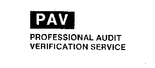 PAV PROFESSIONAL AUDIT VERIFICATION SERVICE
