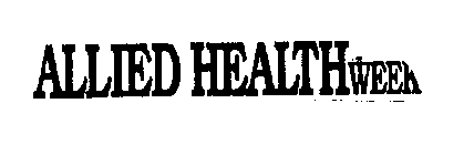 ALLIED HEALTHWEEK