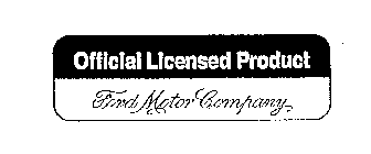 FORD MOTOR COMPANY OFFICIAL LICENSED PRODUCT