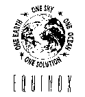 ONE EARTH ONE SKY ONE OCEAN ONE SOLUTION EQUINOX