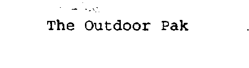 THE OUTDOOR PAK