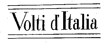 VOLTI D' ITALIA