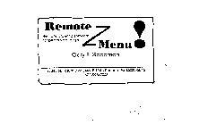 REMOTE MENU