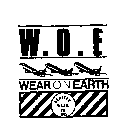 W.O.E. WEAR ON EARTH SEATTLE WASH. EST. 1985