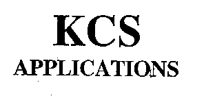 KCS APPLICATIONS