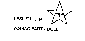 LESLIE LIBRA ZODIAC PARTY DOLL GABOR +