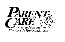 PARENT CARE BECAUSE SOMEONE YOU LOVE IS HOME AND ALONE