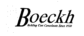 BOECKH BUILDING COST CONSULTANTS SINCE 1930