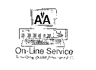 AA ON-LINE SERVICE SOMETHING SPECIAL FROM YOUR P.C.