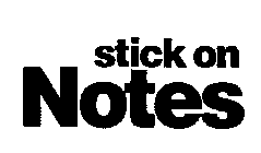 STICK ON NOTES