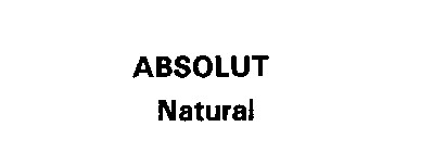 ABSOLUT NATURAL