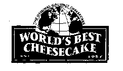 WORLD'S BEST CHEESECAKE THE ORIGINAL GOURMET CHEESECAKE EST 1957