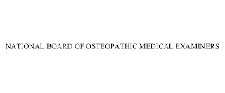 NATIONAL BOARD OF OSTEOPATHIC MEDICAL EXAMINERS