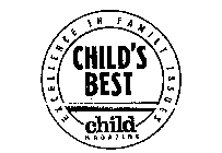 CHILD'S BEST CHILD MAGAZINE EXCELLENCE IN FAMILY ISSUES