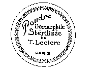 POUDRE DERMOPHILE STERILISEE DE T.LECLERC PARIS
