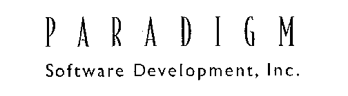 PARADIGM SOFTWARE DEVELOPMENT, INC.