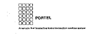PORTEL AMERICA'S FIRST INTERACTIVE HOME TRANSACTION SERVICES SYSTEM