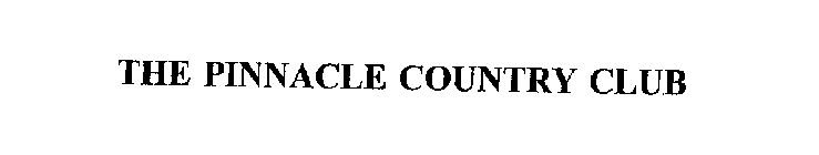 THE PINNACLE COUNTRY CLUB