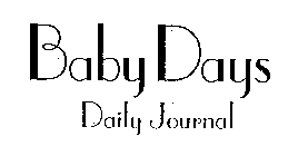 BABY DAYS DAILY JOURNAL